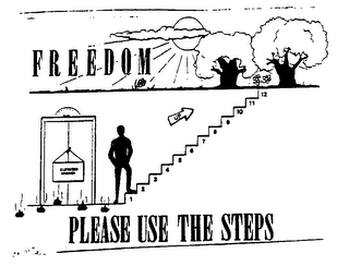 FREEDOM PLEASE USE THE STEPS logo