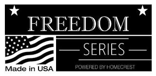 FREEDOM SERIES POWERED BY HOMECREST MADE IN USA logo