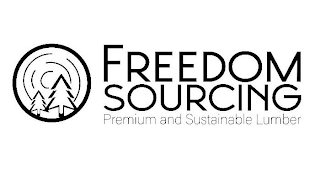 FREEDOM SOURCING PREMIUM AND SUSTAINABLE LUMBER logo
