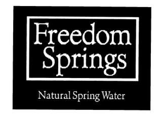 FREEDOM SPRINGS NATURAL SPRING WATER logo