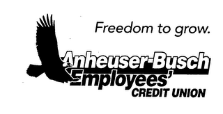 FREEDOM TO GROW. ANHEUSER-BUSCH EMPLOYEES' CREDIT UNION logo