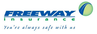 FREEWAY INSURANCE YOU'RE ALWAYS SAFE WITH US logo