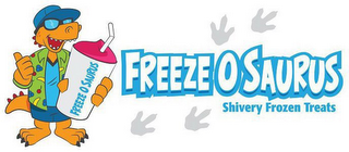 FREEZE O SAURUS FREEZE O SAURUS SHIVERYFROZEN TREATS logo