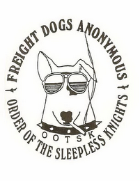 FREIGHT DOGS ANONYMOUS, ORDER OF THE SLEEPLESS KNIGHTS, OOTSK logo