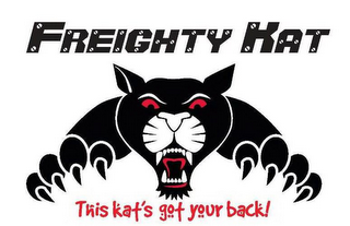 FREIGHTY KAT THIS KAT'S GOT YOUR BACK! logo