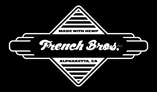 FRENCH BROS. INC MADE WITH HEMP ALPHARETTA, GA logo