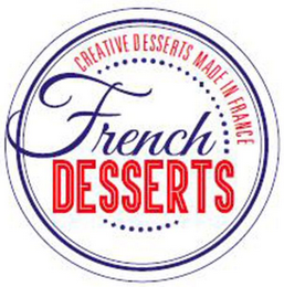 FRENCH DESSERTS CREATIVE DESSERTS MADE IN FRANCE logo