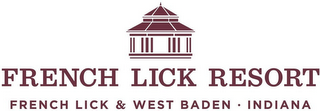 FRENCH LICK RESORT FRENCH LICK & WEST BADEN INDIANA logo
