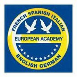 FRENCH SPANISH ITALIAN EUROPEAN ACADEMYENGLISH GERMAN logo
