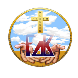 FRESH BLESSED FAB EST. 2012 logo