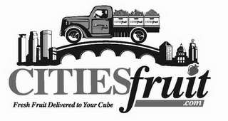 FRESH FRUIT DELIVERED TO YOUR CUBE CITIESFRUIT.COM logo