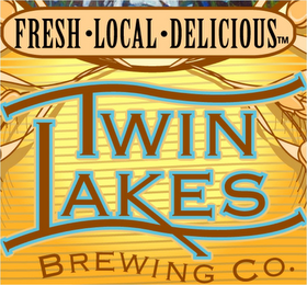 FRESH LOCAL  DELICIOUS TWIN LAKES BREWING CO. logo