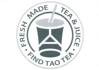 FRESH MADE TEA & JUICE FIND TAO TEA logo