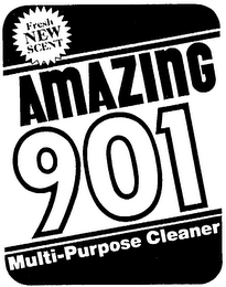 FRESH NEW SCENT AMAZING 901 MULTI-PURPOSE CLEANER logo