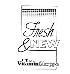FRESH & NEW THE VITAMIN SHOPPE logo