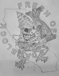 FRESH OFF DA BLOCK FOB $ logo