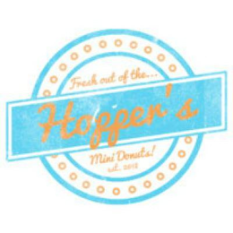 FRESH OUT OF THE... HOPPER'S MINI DONUTS! EST. 2018 logo