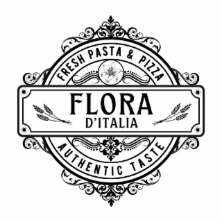 FRESH PASTA & PIZZA FLORA D'ITALIA AUTHENTIC TASTE logo