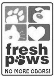FRESH PAWS NO MORE ODORS! logo