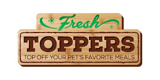 FRESH TOPPERS TOP OFF YOUR PET'S FAVORITE MEALS logo