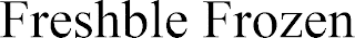 FRESHBLE FROZEN logo