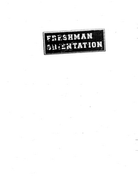 FRESHMAN DIS-ORIENTATION logo