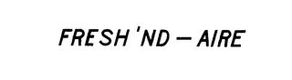 FRESH'ND-AIRE logo