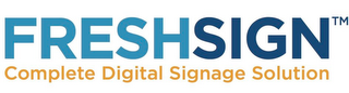 FRESHSIGN COMPLETE DIGITAL SIGNAGE SOLUTION logo