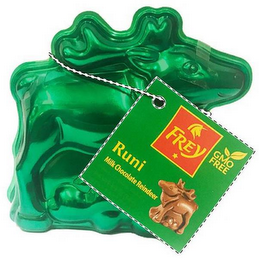 FREY GMO FREE RUNI MILK CHOCOLATE REINDEER logo