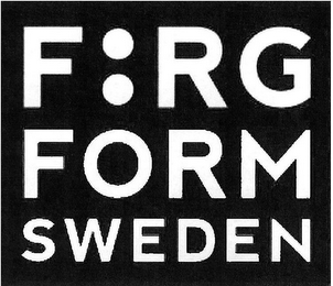 F:RG FORM SWEDEN logo