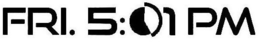 FRI. 5:01 P.M. logo