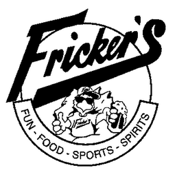 FRICKER'S FUN-FOOD-SPORTS-SPIRITS logo