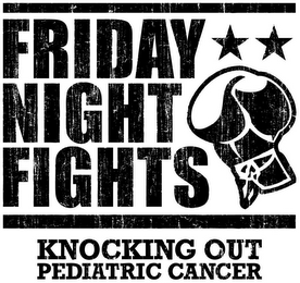 FRIDAY NIGHT FIGHTS KNOCKING OUT PEDIATRIC CANCER logo
