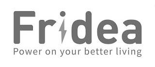FRIDEA POWER ON YOUR BETTER LIVING logo