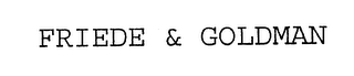 FRIEDE & GOLDMAN logo