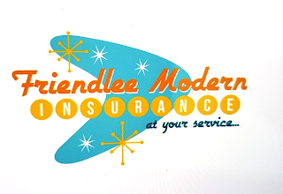 FRIENDLEE MODERN INSURANCE AT YOUR SERVICE... logo