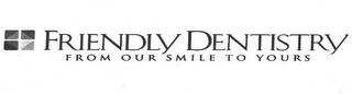 FRIENDLY DENTISTRY FROM OUR SMILE TO YOURS logo