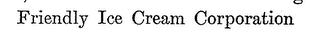 FRIENDLY ICE CREAM logo