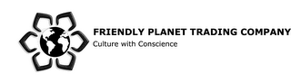 FRIENDLY PLANET TRADING COMPANY, CULTURE WITH CONSCIENCE logo