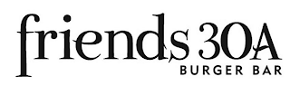 FRIENDS 30A BURGER BAR logo