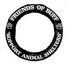 FRIENDS OF BUFF' AND "SUPPORT ANIMAL SHELTERS logo