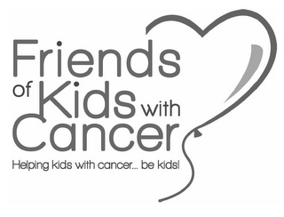 FRIENDS OF KIDS WITH CANCER HELPING KIDS WITH CANCER... BE KIDS! logo
