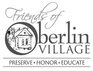 FRIENDS OF OBERLIN VILLAGE PRESERVE HONOR EDUCATE logo