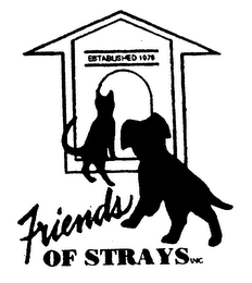 FRIENDS OF STRAYS INC. ESTABLISHED 1979 logo