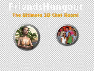 FRIENDSHANGOUT THE ULTIMATE 3D CHAT ROOM! logo