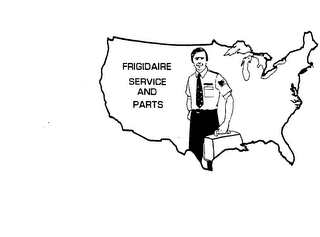 FRIGIDAIRE SERVICE AND PARTS logo