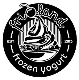 FRIOLAND FROZEN YOGURT EST 2013 logo