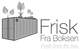 FRISK FRA BOKSEN FRESH FROM THE BOX. logo