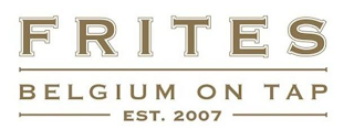 FRITES BELGIUM ON TAP EST. 2007 logo