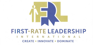 FRL FIRST-RATE LEADERSHIP INTERNATIONAL CREATE · INNOVATE · DOMINATE logo